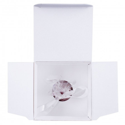 Свеча ручной работы «Снегири на снегу», параллелепипед