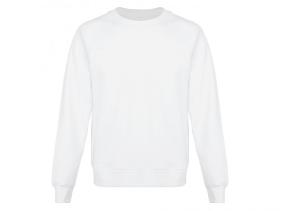 Свитшот оверсайз с рукавом реглан Belgrade, унисекс, белый