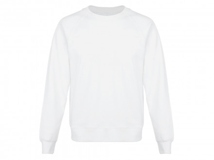 Свитшот оверсайз с рукавом реглан Belgrade, унисекс, белый