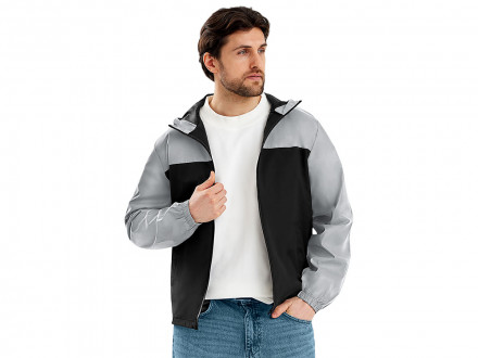 Ветровка светоотражающая Рефлектор гибрид, светоотражающий/черный