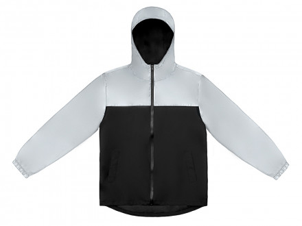 Ветровка светоотражающая Рефлектор гибрид, светоотражающий/черный
