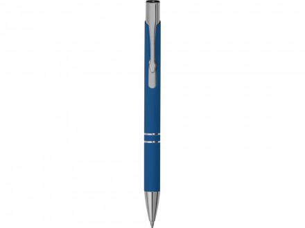 Ручка металлическая шариковая Legend Gum софт-тач, синий
