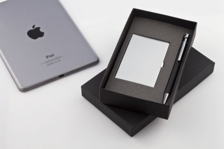 Набор Join: футляр для визиток и шариковая ручка, черный