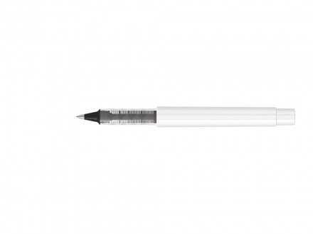 Роллер из переработанного rPET материала RECYCLED PET PEN PRO R, белый с черными чернилами