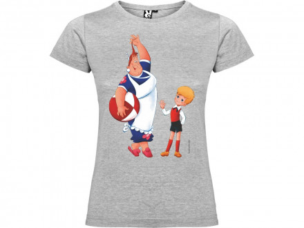 Футболка Карлсон женская, серый меланж