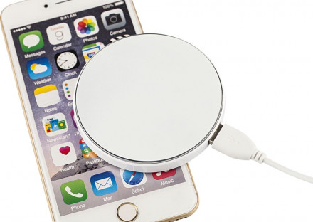 Внешний аккумулятор с подсветкой логотипа Uniscend Disc, 3000 мАч