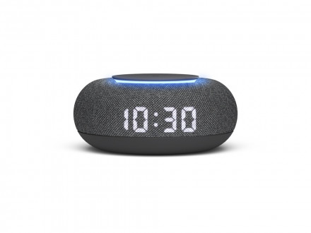 Умная колонка VK Капсула Мини с голосовым помощником Марусей, темный серый