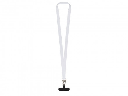 Ланъярд 2,5 см под сублимацию с большим карабином и узким держателем для телефона из ПЭ