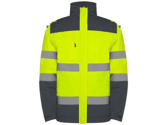 Парка Epsylon, свинцовый/неоновый желтый