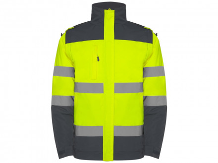 Парка Epsylon, свинцовый/неоновый желтый