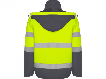 Парка Epsylon, свинцовый/неоновый желтый
