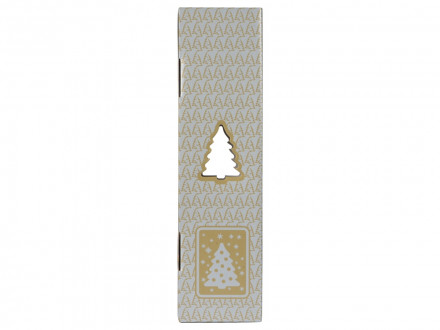 Новогодняя коробка для шампанского, серебро