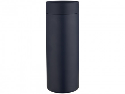 Illuminate бутылка для воды объемом 650 мл из переработанной нержавеющей стали RCS с двойными стенками и набором из 3 крышек - Синий Navy