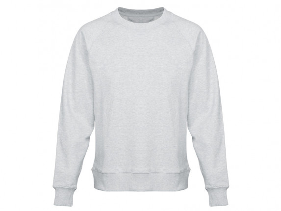 Свитшот оверсайз с рукавом реглан Belgrade, унисекс, серый меланж