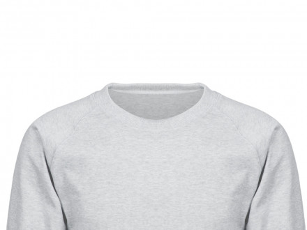 Свитшот оверсайз с рукавом реглан Belgrade, унисекс, серый меланж