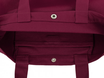 Сумка Helfer из хлопка на кнопке с регулирующейся лямкой, бордовый