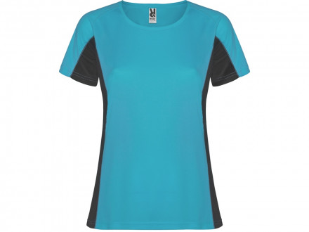 Футболка Shanghai женская, бирюзовый/графитовый