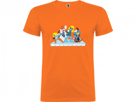 Футболка Бременские музыканты детская, оранжевый