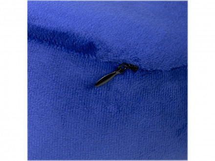 Подушка TORBER, дорожная, с эффектом памяти, синяя, полиэстер+спандекс