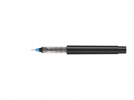 Капиллярная ручка в корпусе из переработанного материала rPET RECYCLED PET PEN PRO FL, черный с голубым