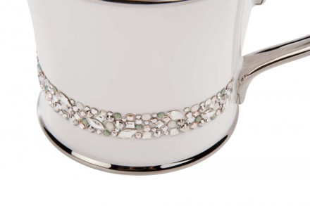 Кружка с кристаллами Giovanni, серебрение