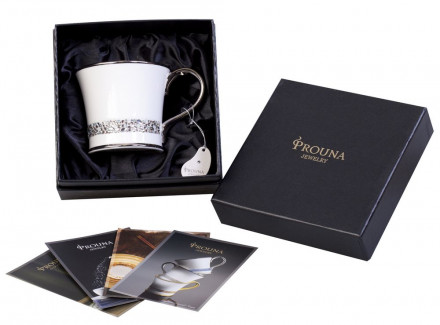 Кружка с кристаллами Giovanni, серебрение