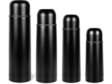 Термос Relaxika 101 (0,75 литра), черный (без лого)