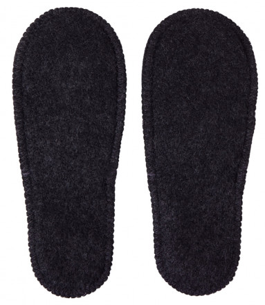 Тапочки белые/серые с отворотом без вышивки