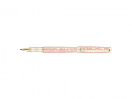Ручка - роллер Pierre Cardin RENAISSANCE. Цвет - розовый и золотистый. Упаковка В-2.