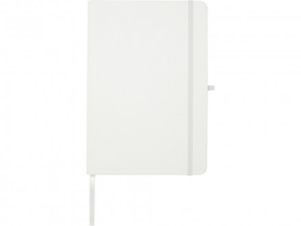 Teak блокнот А5 из переработан. материала в твердой обложке с линован. страницами - Белый