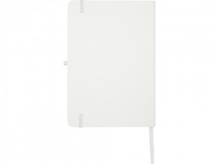 Teak блокнот А5 из переработан. материала в твердой обложке с линован. страницами - Белый