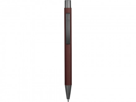 Ручка металлическая soft-touch шариковая Tender, бургунди