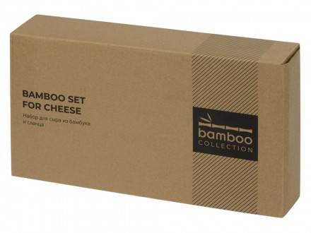 Набор для сыра из сланцевой доски и ножей Bamboo collection Taleggio
