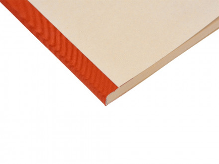 Блокнот А5 из переработанного тростника и RPET Adiantum, 80 листов, гибкая обложка, красный