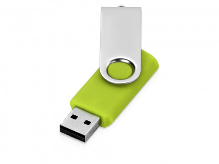 Подарочный набор Flashbank с флешкой и зарядным устройством, зеленый