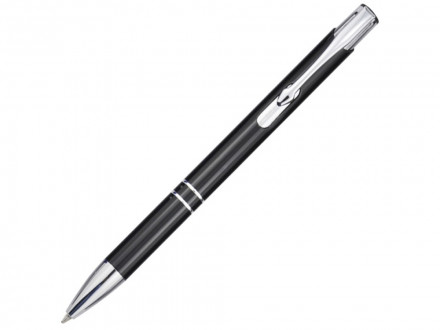 Шариковая ручка Moneta из переработанного алюминия - сплошной черный