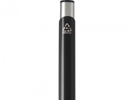 Шариковая ручка Moneta из переработанного алюминия - сплошной черный