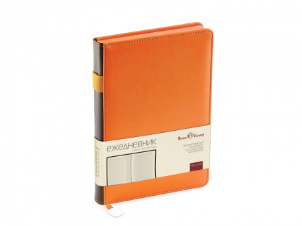 Ежедневник А5 недатированный Polo, оранжевый