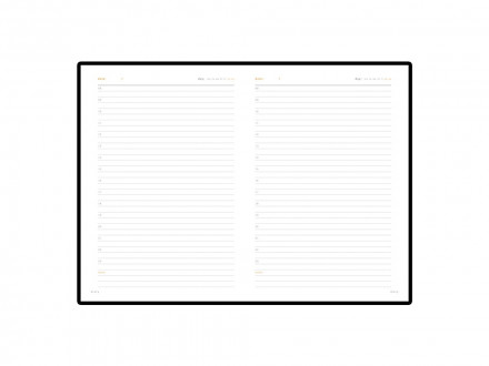 Ежедневник А5 недатированный Polo, оранжевый