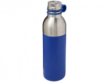 Медная спортивная бутылка с вакуумной изоляцией Koln объемом 590 мл, cиний