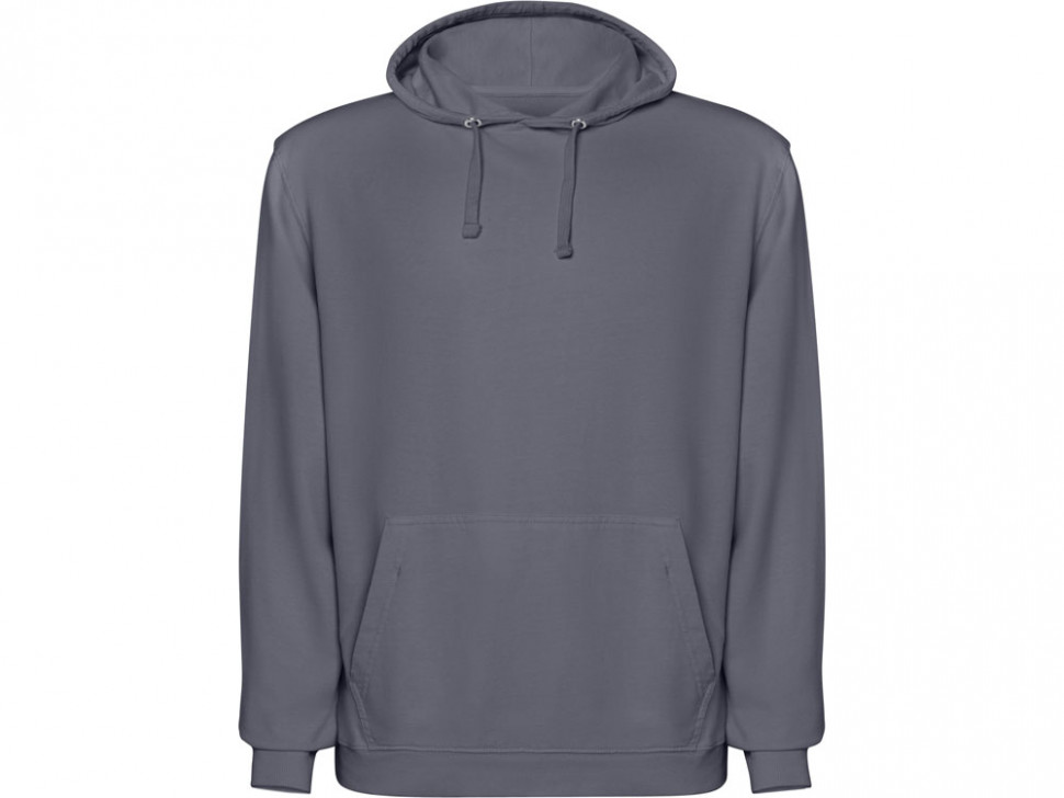 Толстовка с капюшоном KENIA унисекс, серо-голубой выстиранный