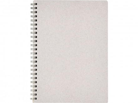 Блокнот Bianco формата A5 на гребне, белый