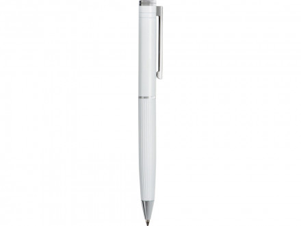Шариковая металлическая ручка с анодированным слоем Monarch, белая