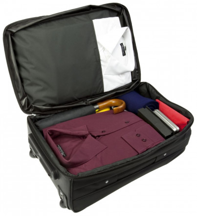 Чемодан на колесах Sky Trolley, черный