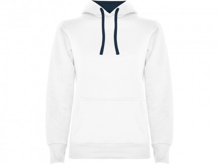 Толстовка с капюшоном Urban женская, белый/нэйви