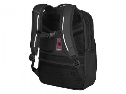 Рюкзак WENGER Cosmic 17, чёрный, переработанный ПЭТ/ПВХ/полиэстер, 34 x 23 x 49 см, 30 л