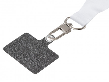 Ланъярд 2,5 см под сублимацию с трендовым карабином, замком обрыва и большим держателем для телефона из ПЭ