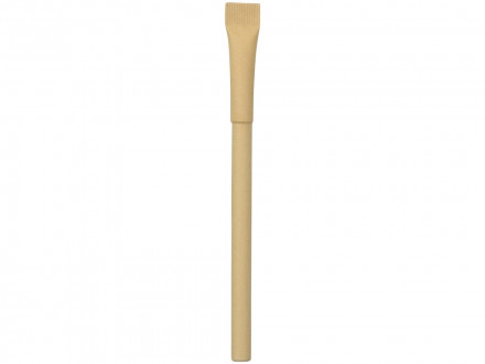 Ручка картонная с колпачком Recycled, натуральный