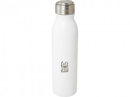 Бутылка для воды Harper из нержавеющей стали, с металлической петлей, 700 мл - Белый