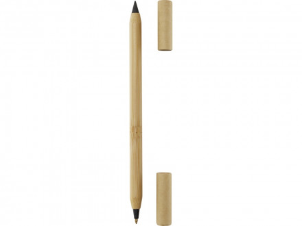 Samambu бамбуковая двойная ручка, черные чернила - Натуральный